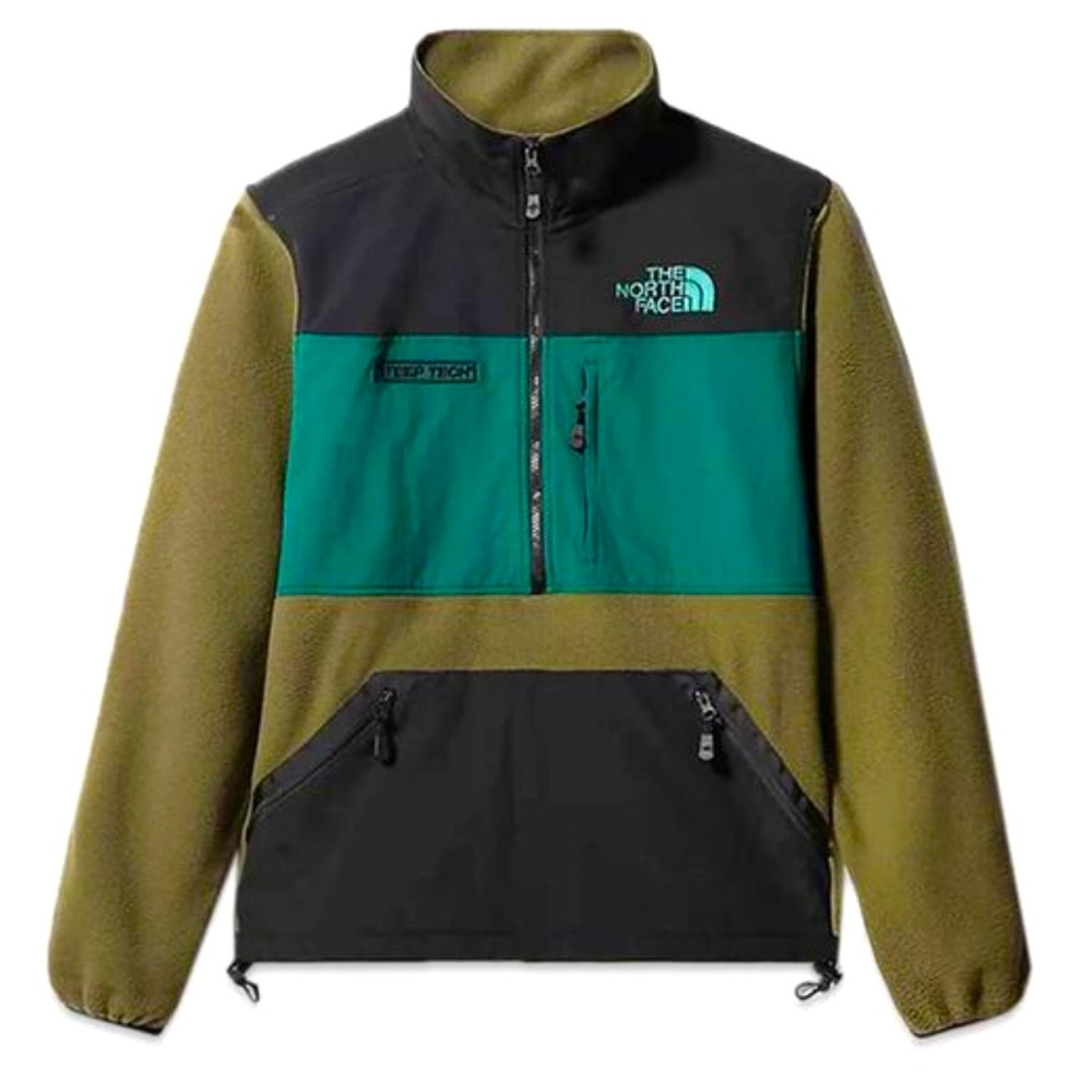 THE NORTH FACE Green Steep Tech Half Zip Fleece jacket  sweatshirt Sz S